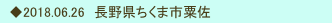 　◆2018.06.26　長野県ちくま市粟佐