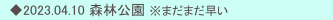　◆2023.04.10 森林公園 ※まだまだ早い