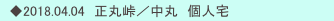 　◆2018.04.04　正丸峠／中丸　個人宅