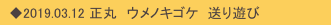 　◆2019.03.12 正丸　ウメノキゴケ　送り遊び